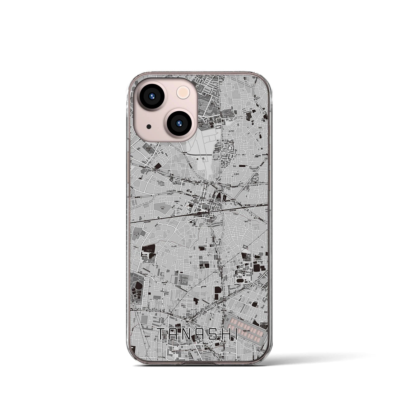 【田無(東京都)】地図柄iPhoneケース(クリアタイプ)