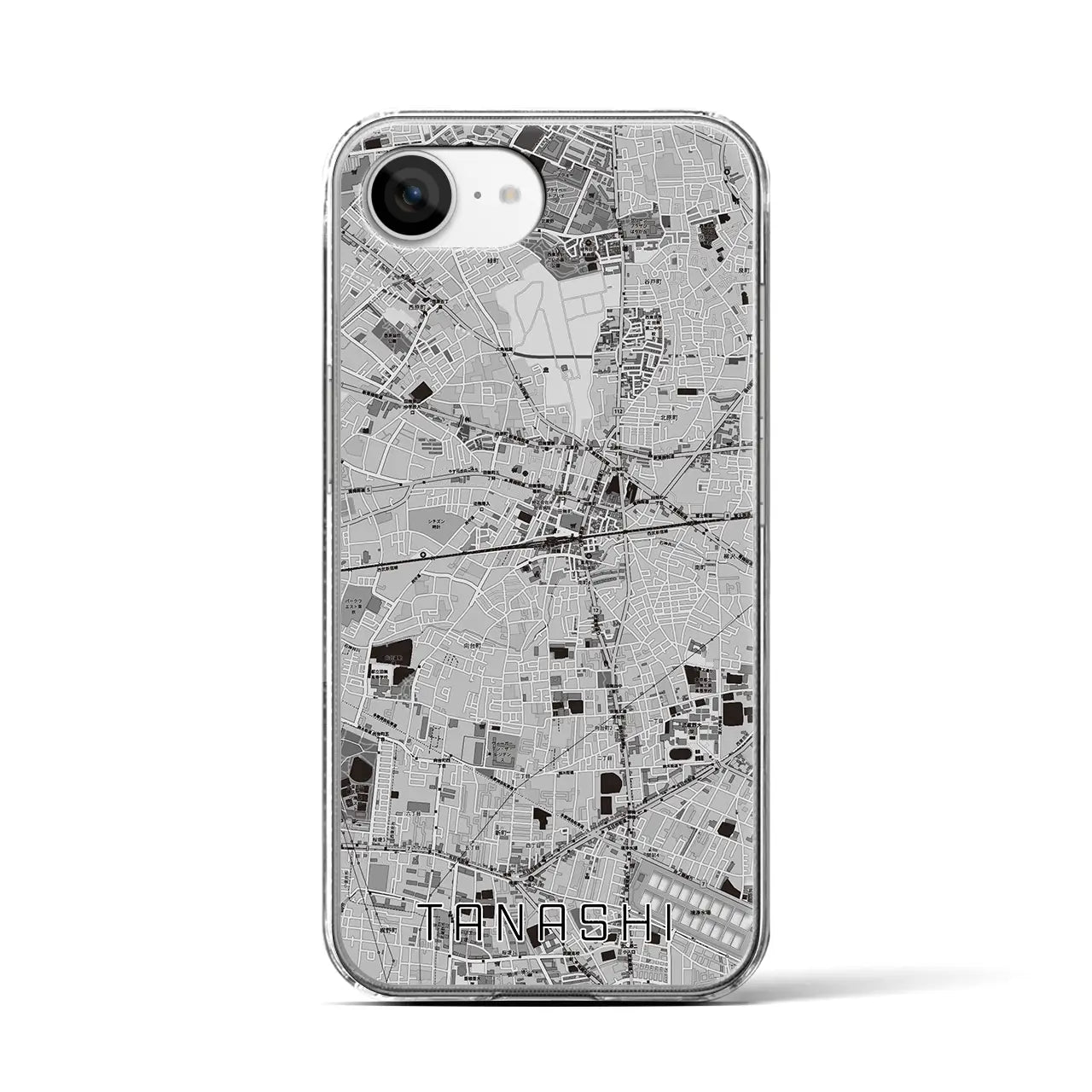 【田無(東京都)】地図柄iPhoneケース(クリアタイプ)