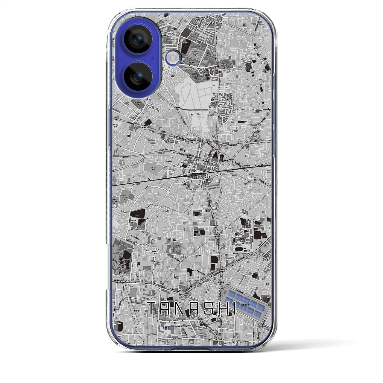 【田無(東京都)】地図柄iPhoneケース(クリアタイプ)