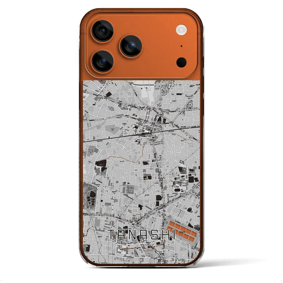 【田無(東京都)】地図柄iPhoneケース(クリアタイプ)