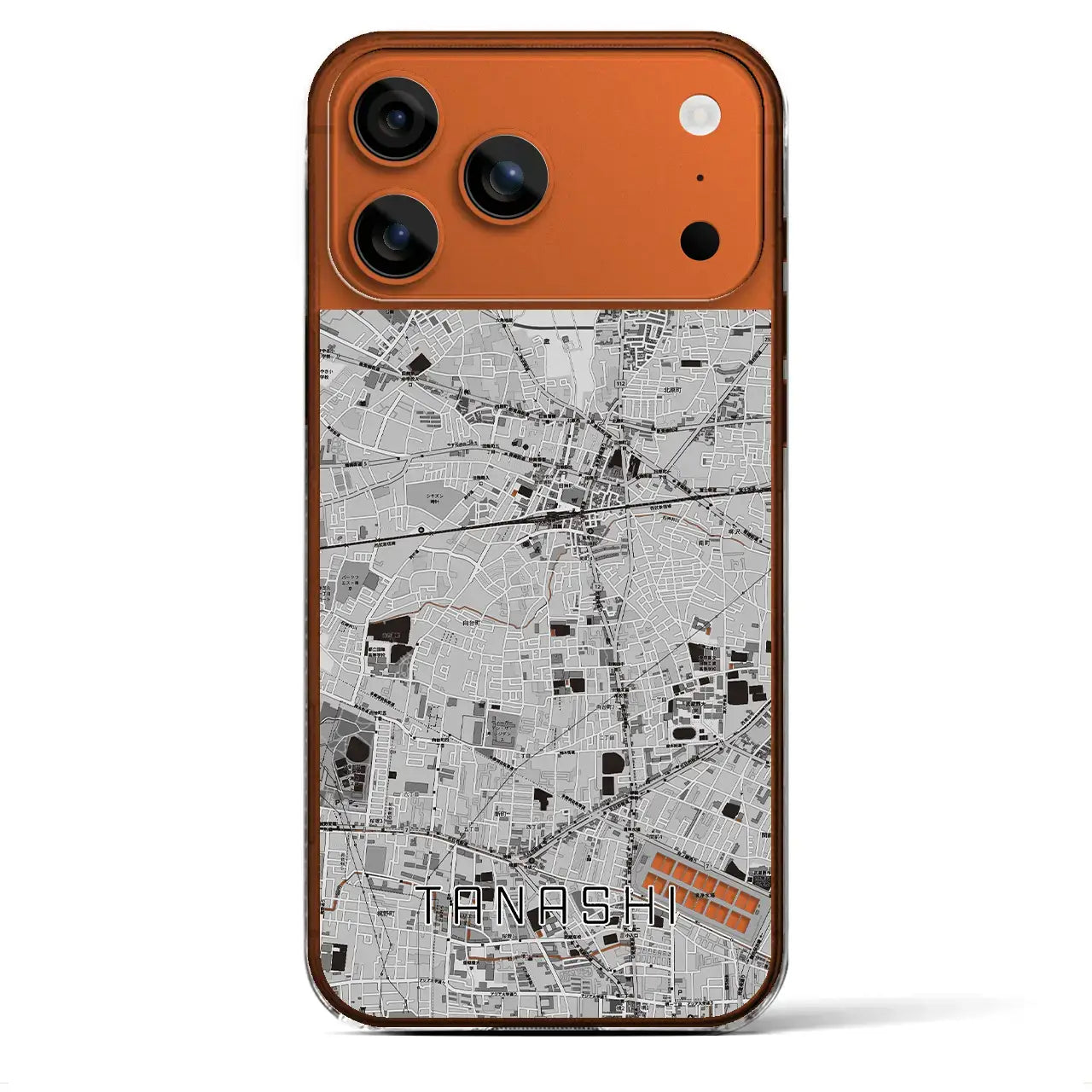 【田無(東京都)】地図柄iPhoneケース(クリアタイプ)