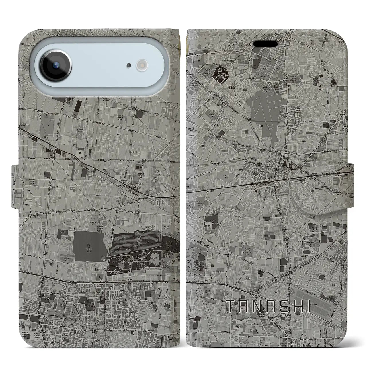 【田無(東京都)】地図柄iPhoneケース(手帳タイプ)