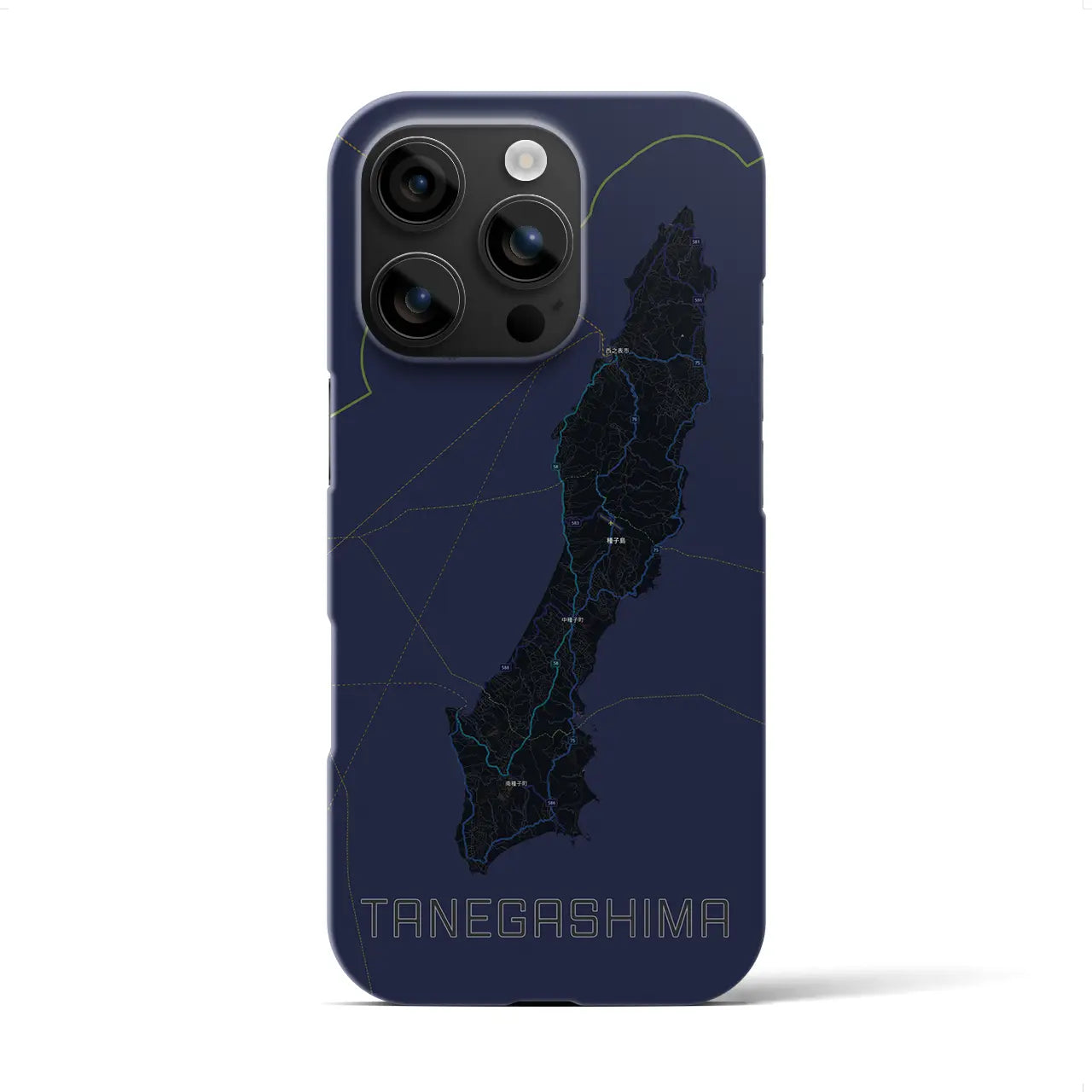 【種子島(鹿児島県)】地図柄iPhoneケース(バックカバータイプ)