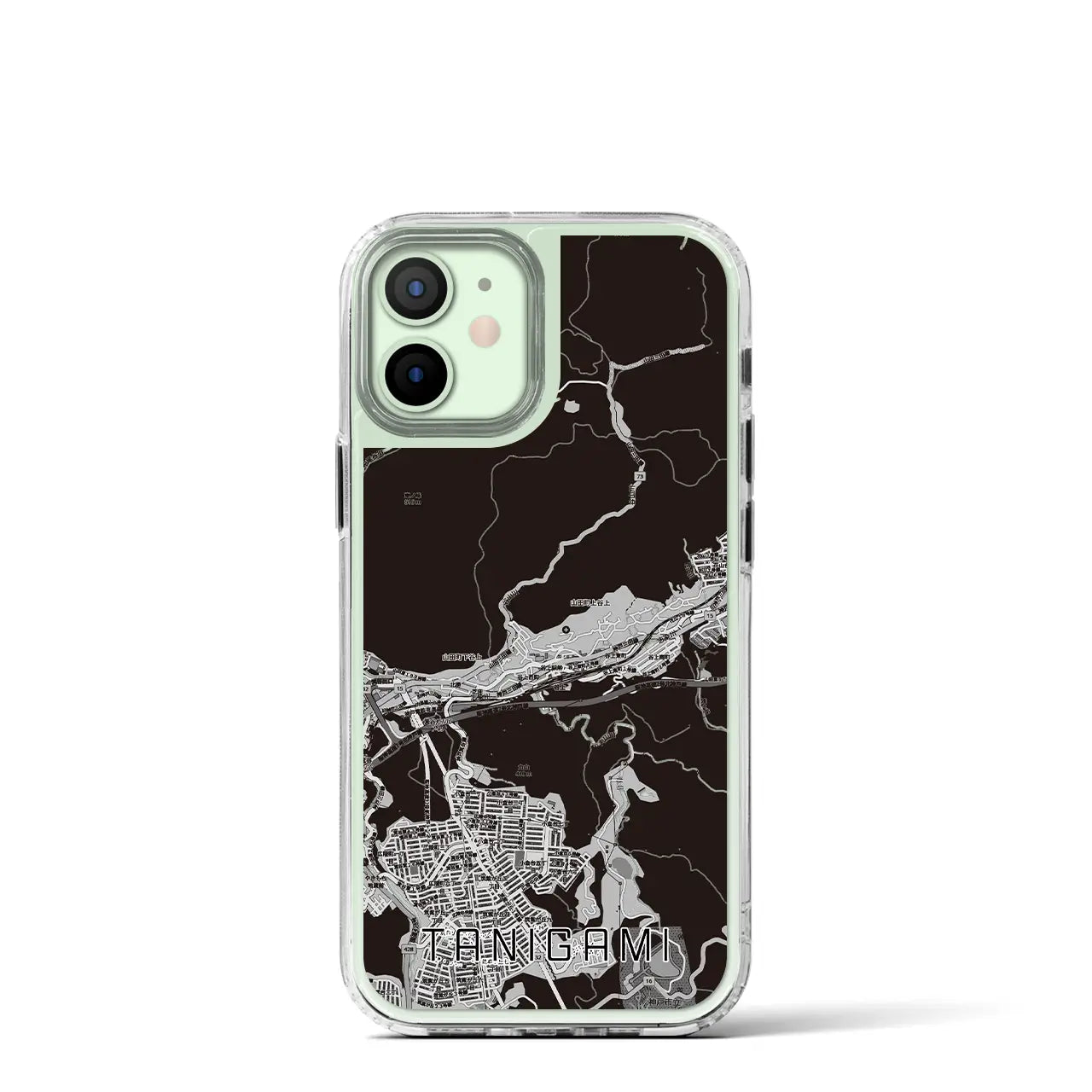 【谷上(兵庫県)】地図柄iPhoneケース(MagSafeタイプ)