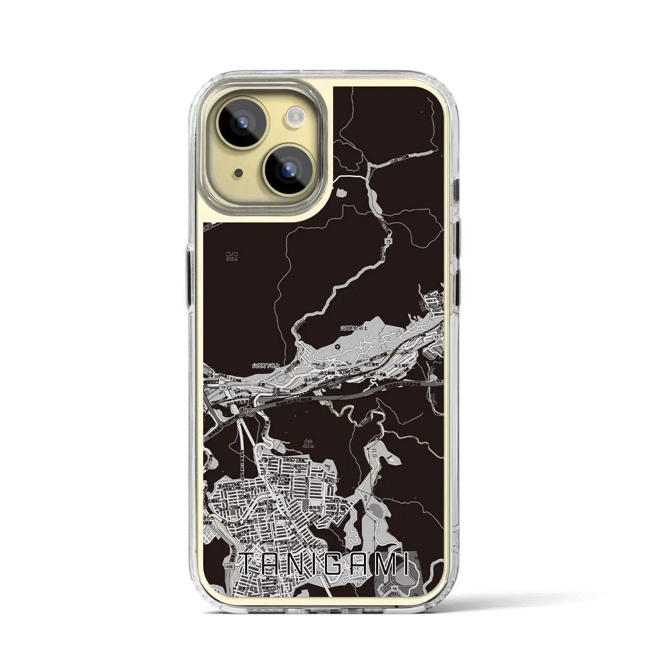 【谷上(兵庫県)】地図柄iPhoneケース(MagSafeタイプ)