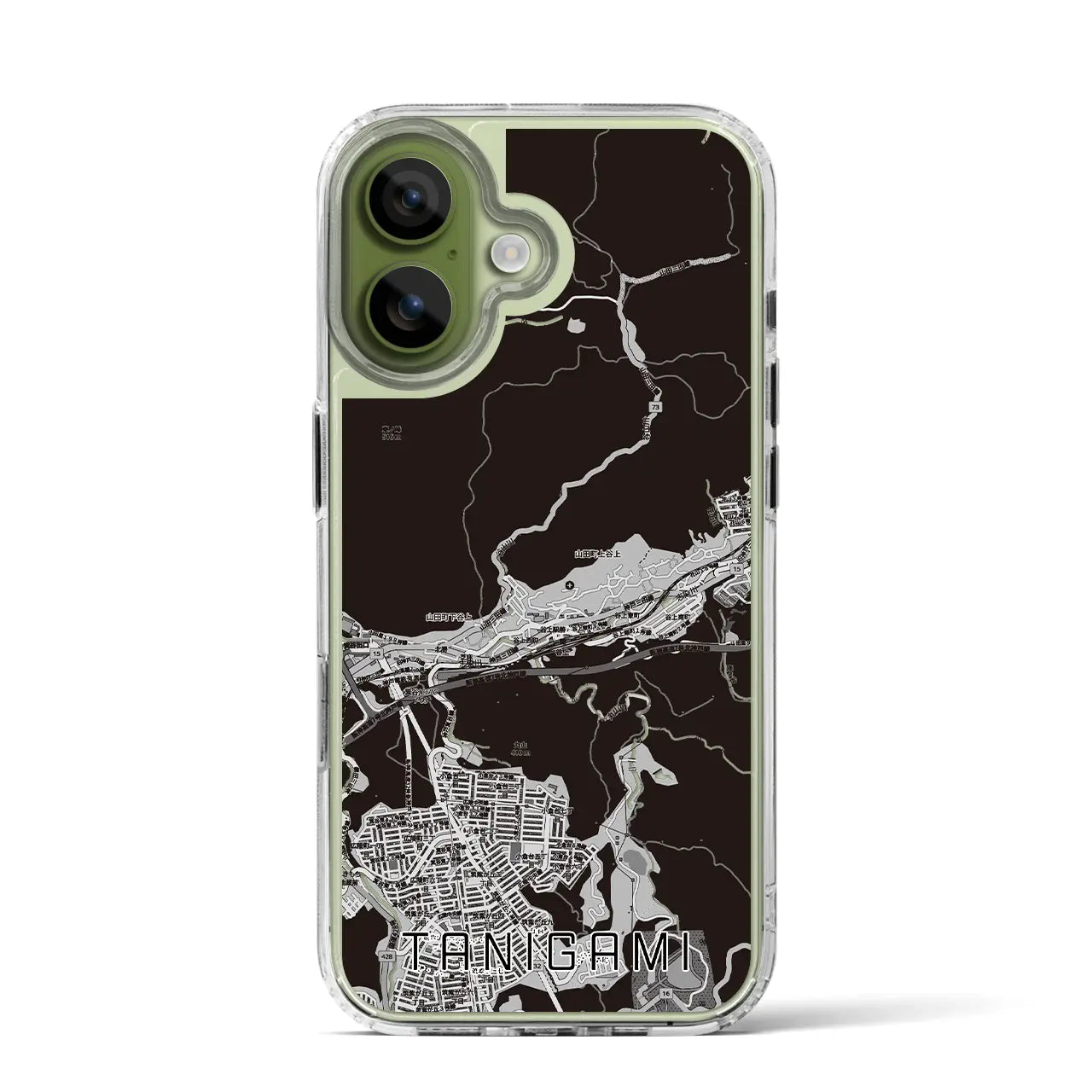【谷上(兵庫県)】地図柄iPhoneケース(MagSafeタイプ)