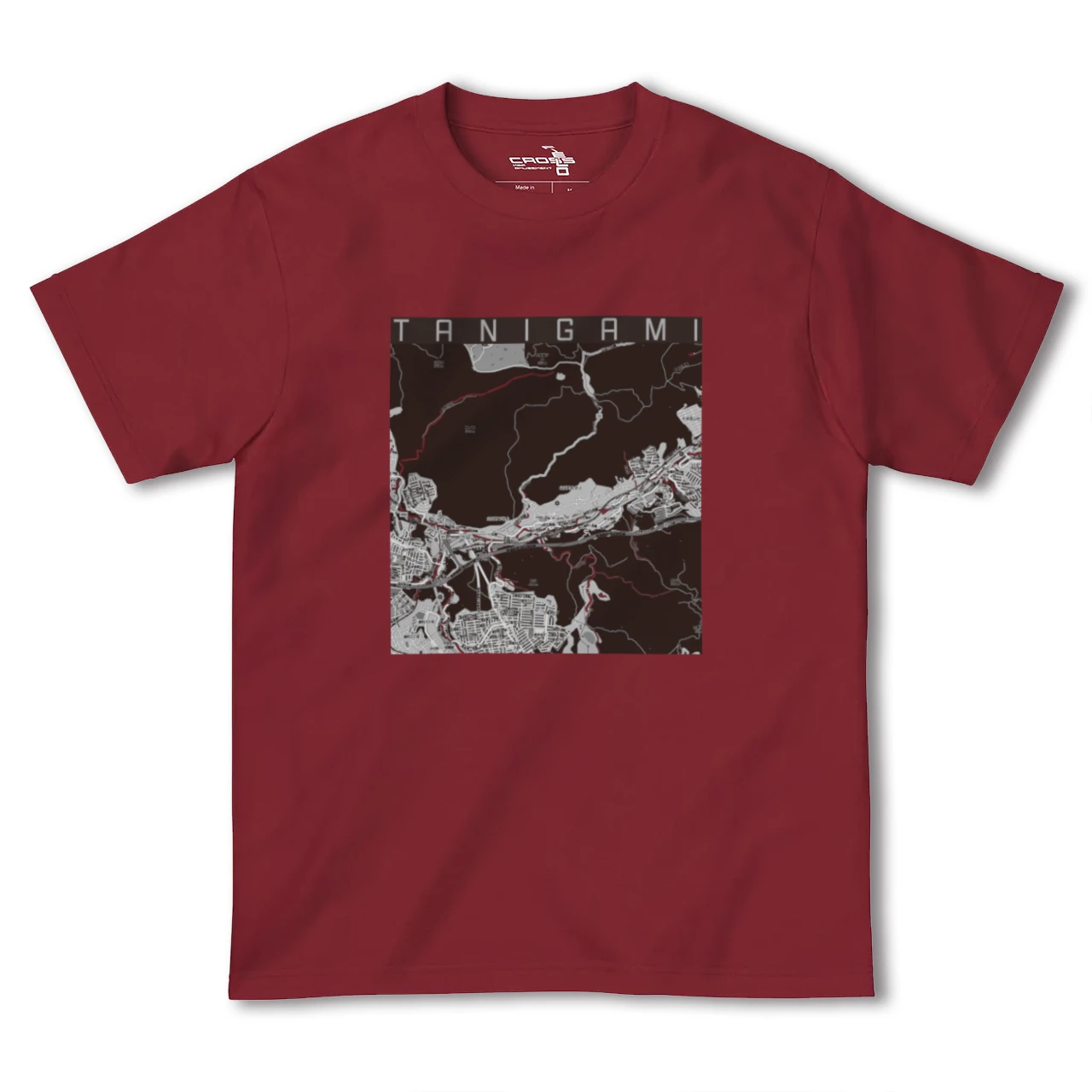 【谷上(兵庫県)】地図柄ヘビーウェイトTシャツ