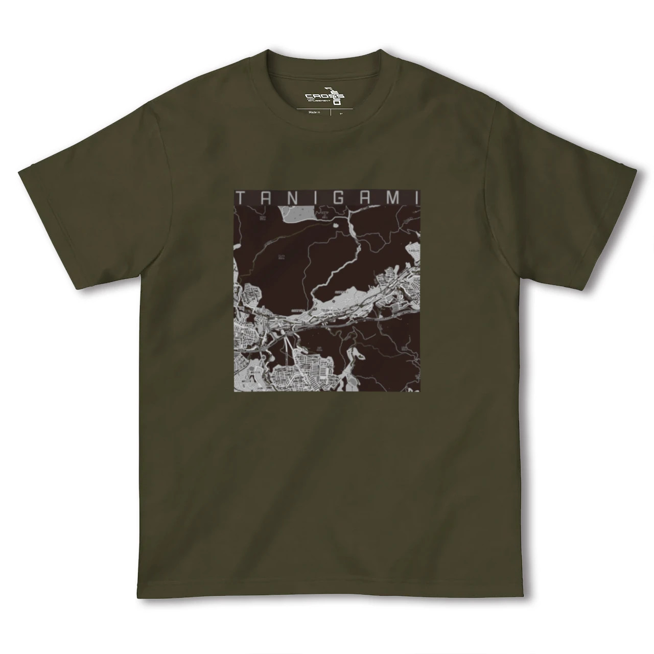 【谷上(兵庫県)】地図柄ヘビーウェイトTシャツ