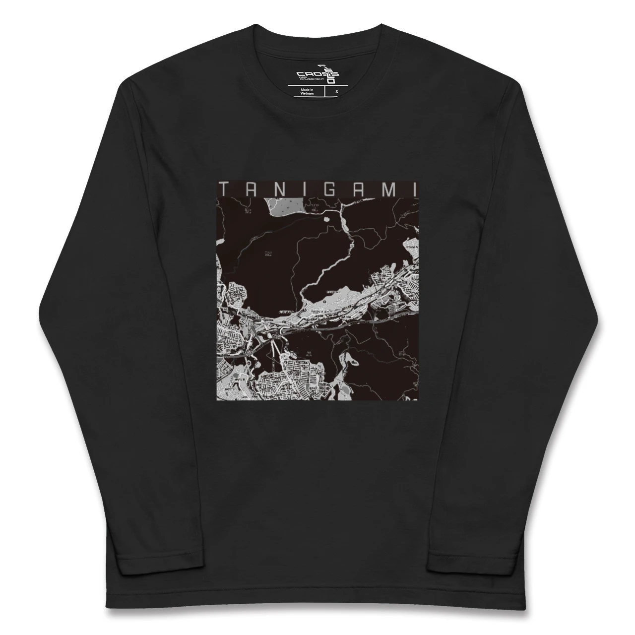 【谷上(兵庫県)】地図柄ロングスリーブTシャツ