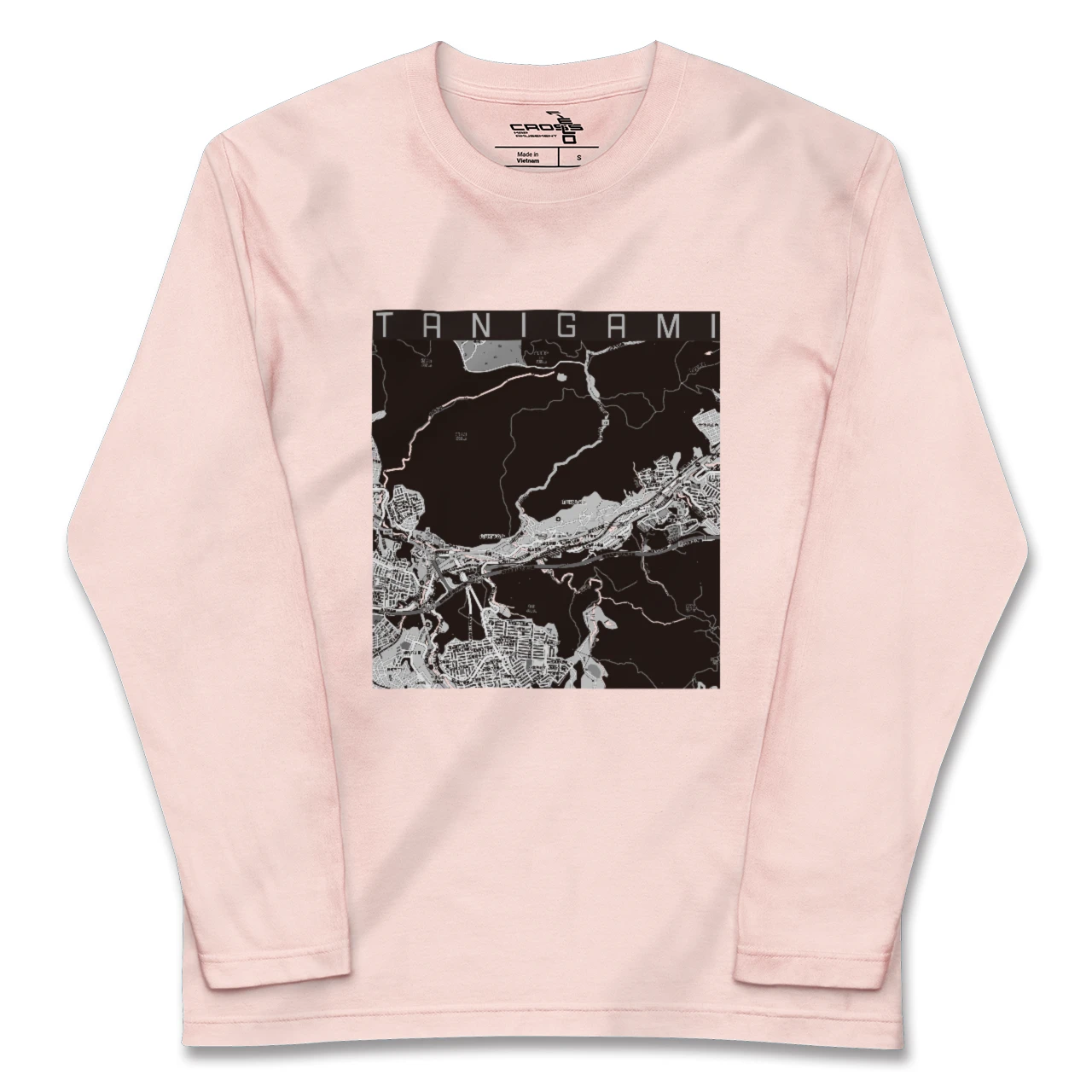 【谷上(兵庫県)】地図柄ロングスリーブTシャツ