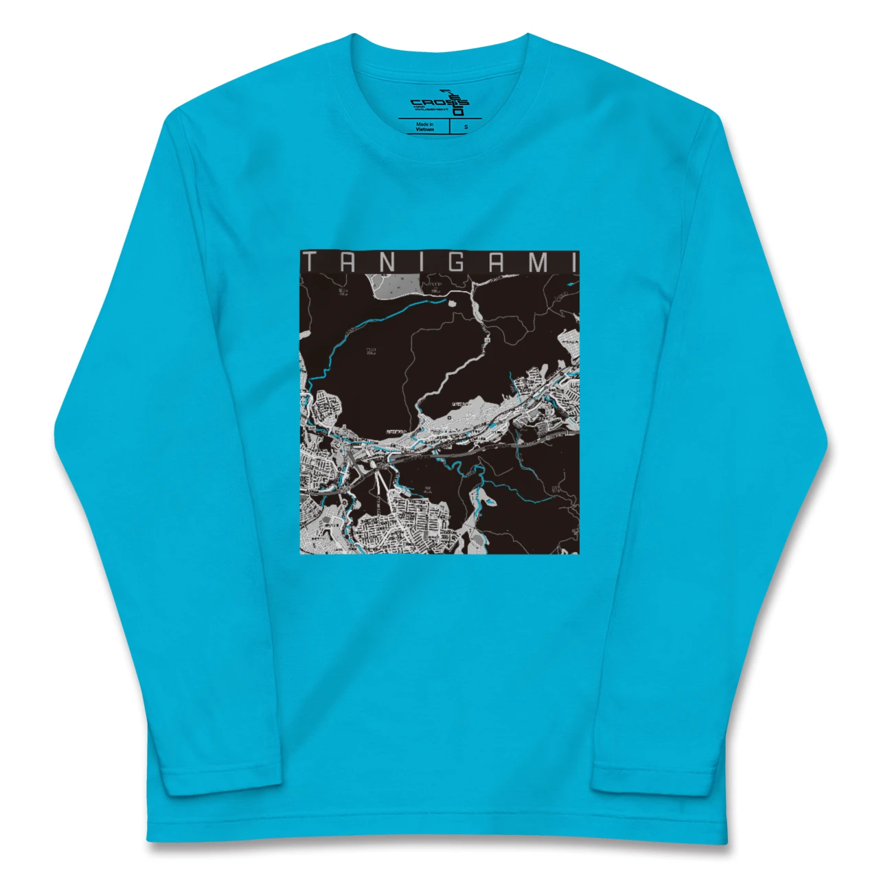 【谷上(兵庫県)】地図柄ロングスリーブTシャツ