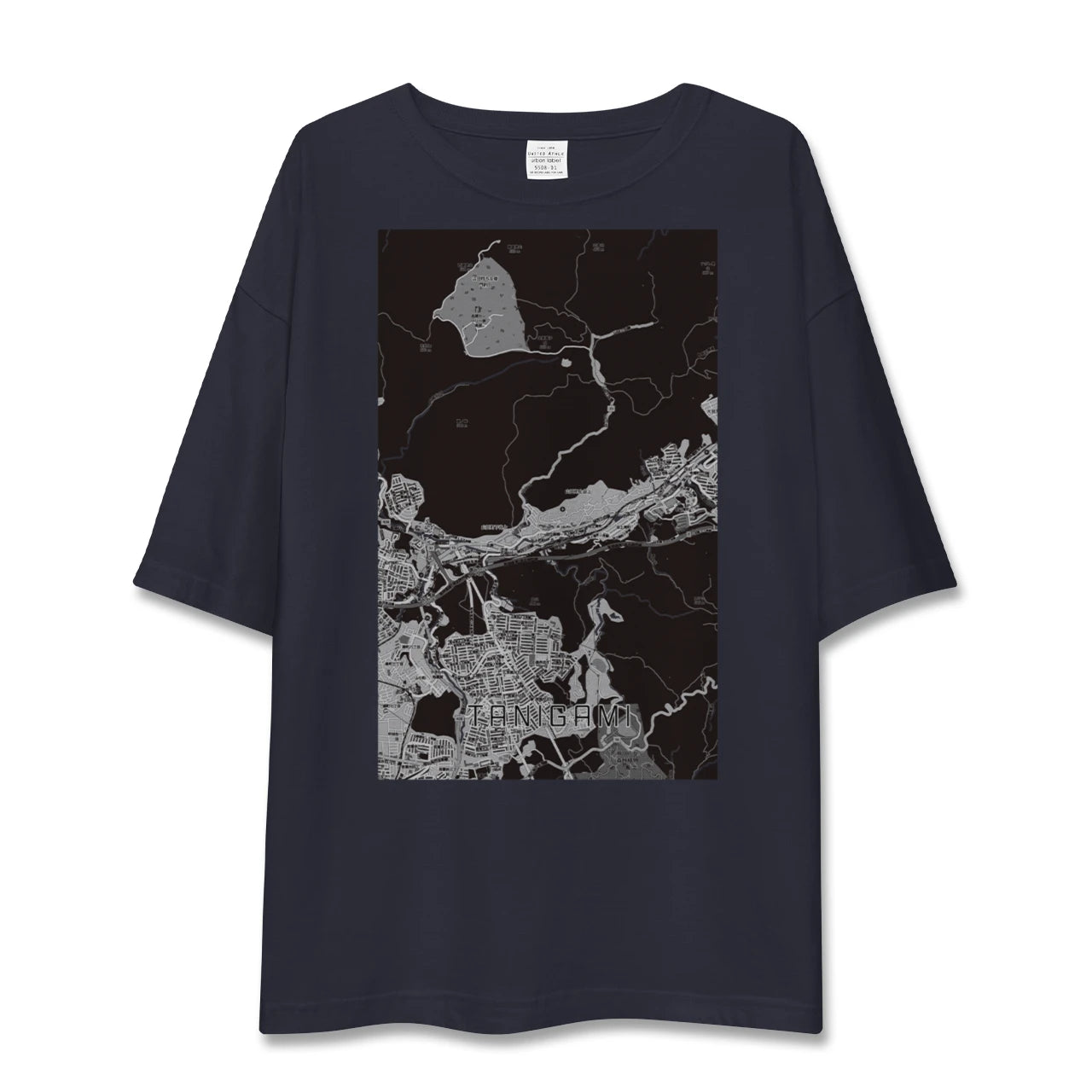 【谷上(兵庫県)】地図柄ビッグシルエットTシャツ