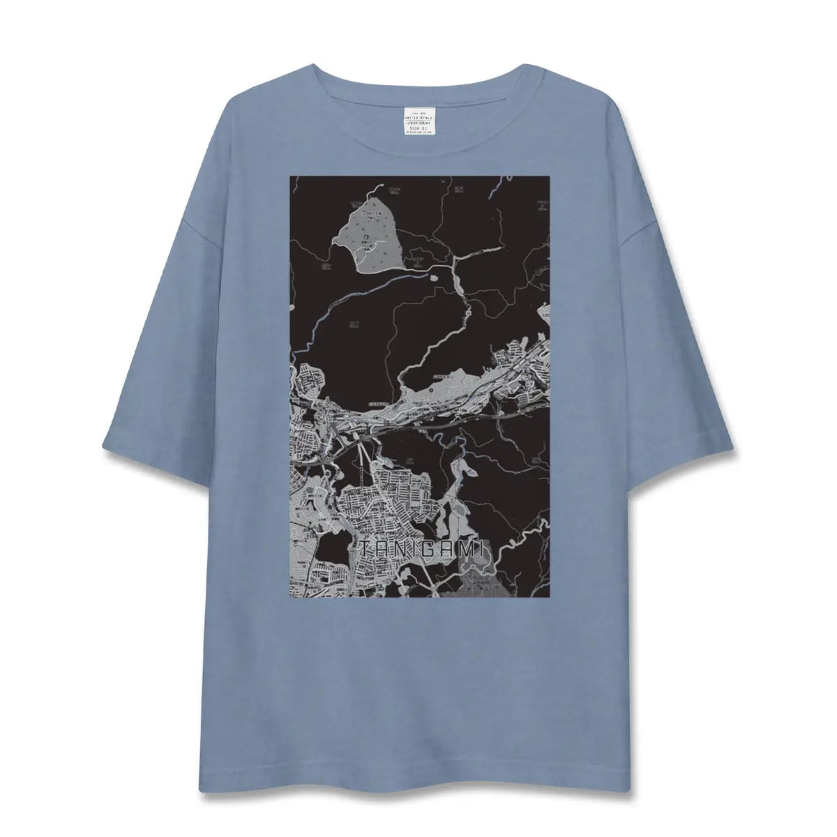 【谷上(兵庫県)】地図柄ビッグシルエットTシャツ