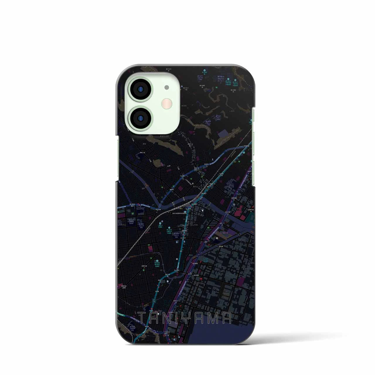【谷山(鹿児島県)】地図柄iPhoneケース(バックカバータイプ)