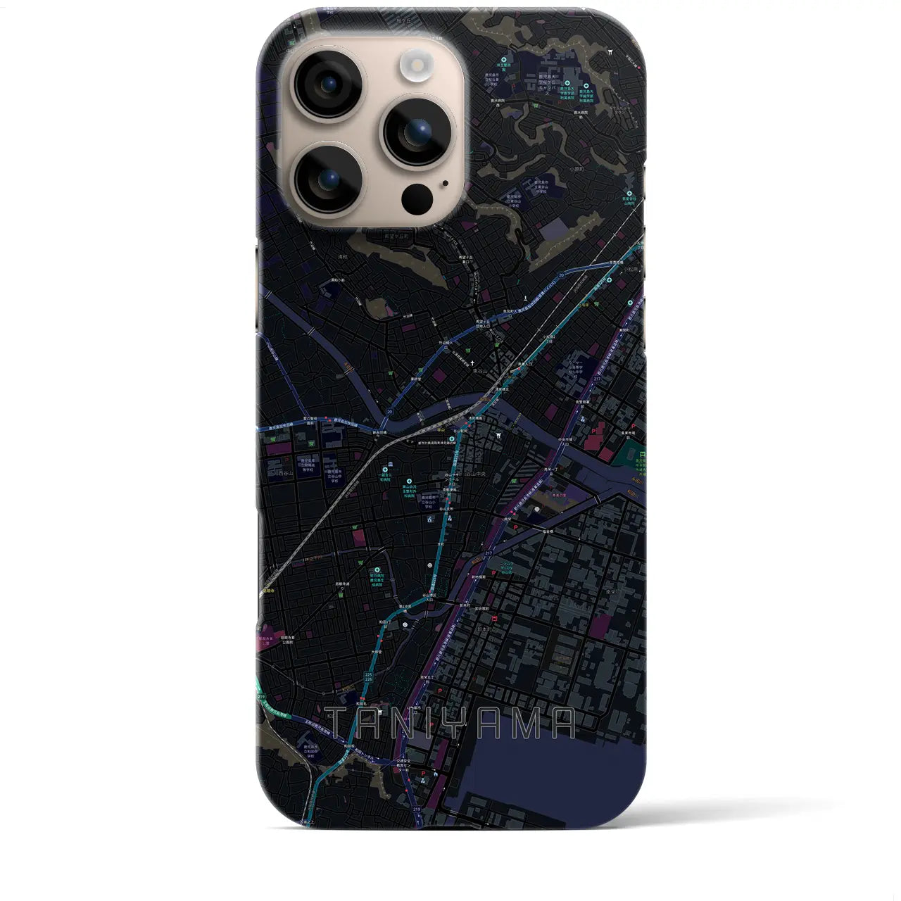 【谷山(鹿児島県)】地図柄iPhoneケース(バックカバータイプ)