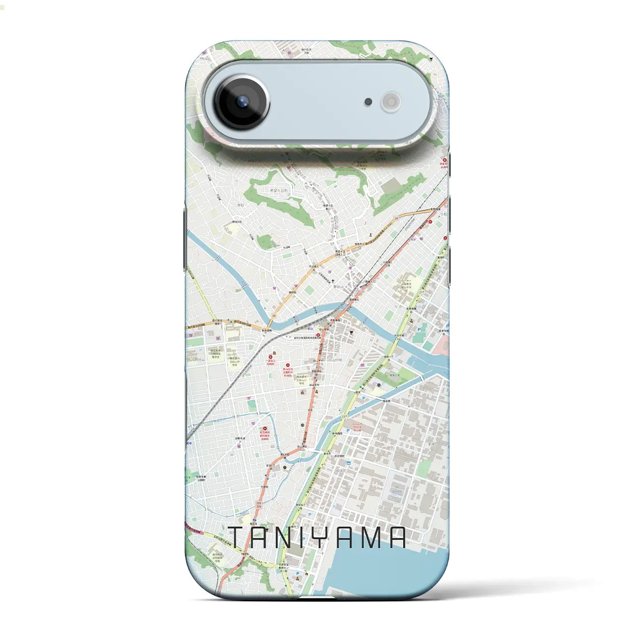 【谷山(鹿児島県)】地図柄iPhoneケース(バックカバータイプ)