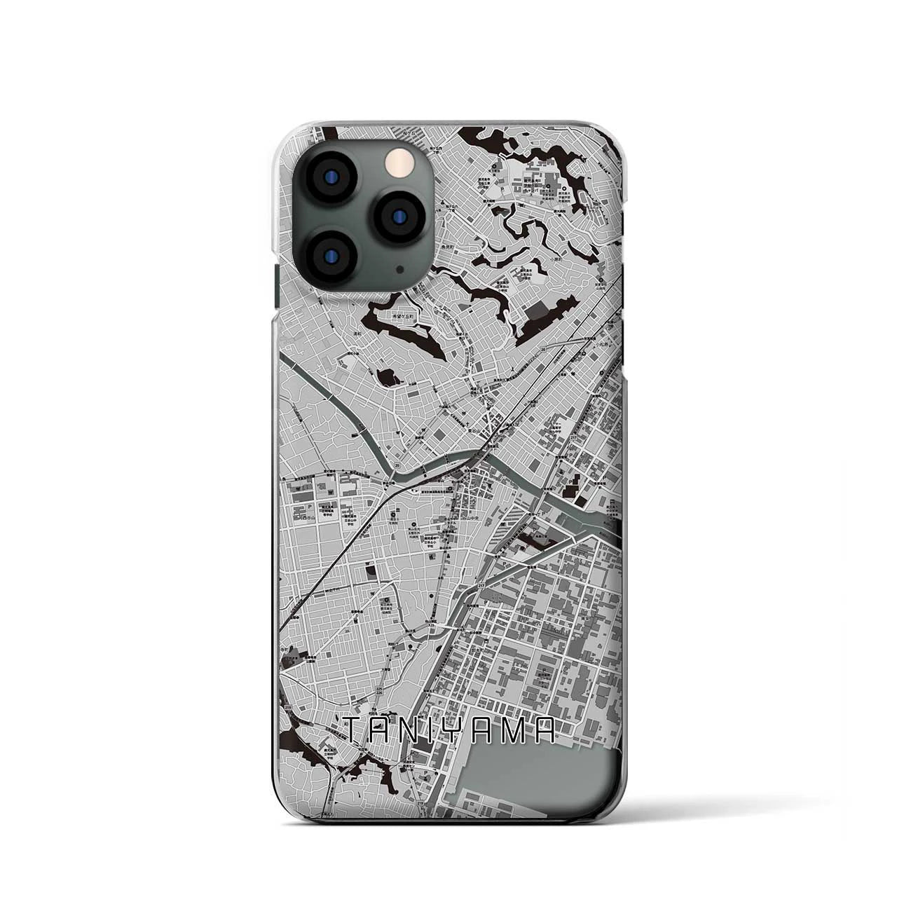 【谷山(鹿児島県)】地図柄iPhoneケース(クリアタイプ)