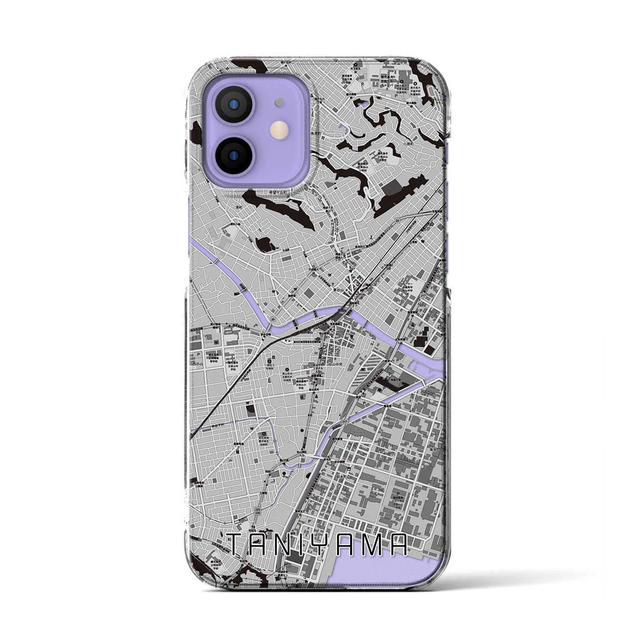 【谷山(鹿児島県)】地図柄iPhoneケース(クリアタイプ)