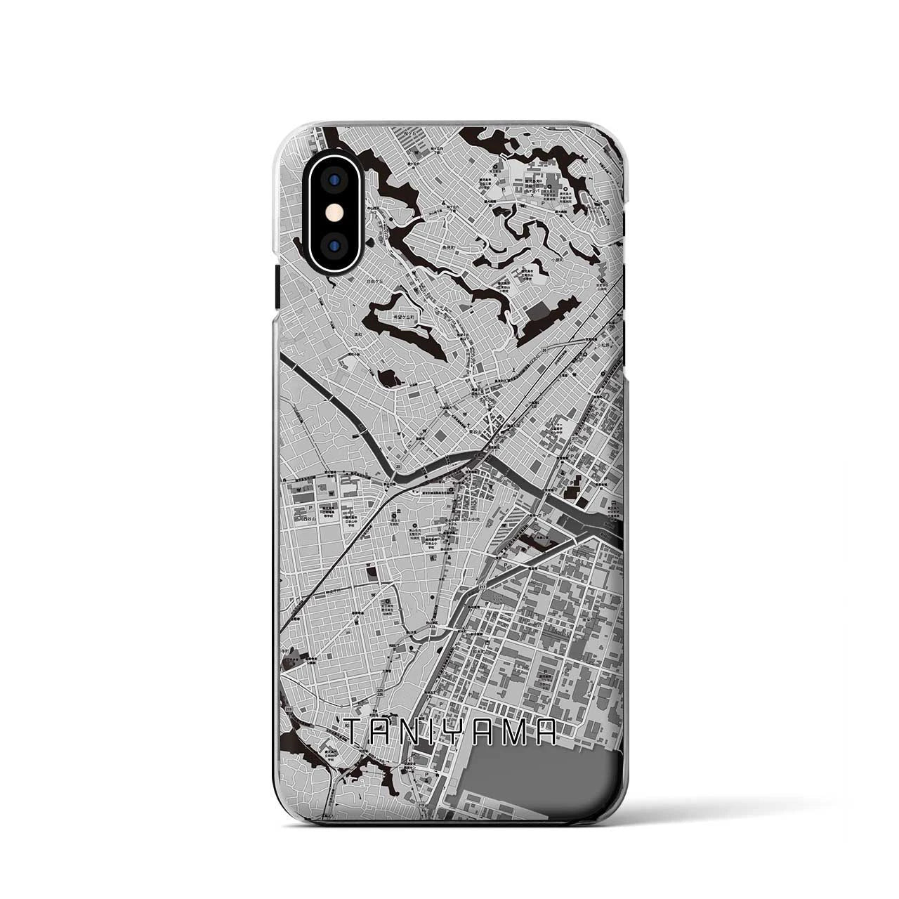 【谷山(鹿児島県)】地図柄iPhoneケース(クリアタイプ)