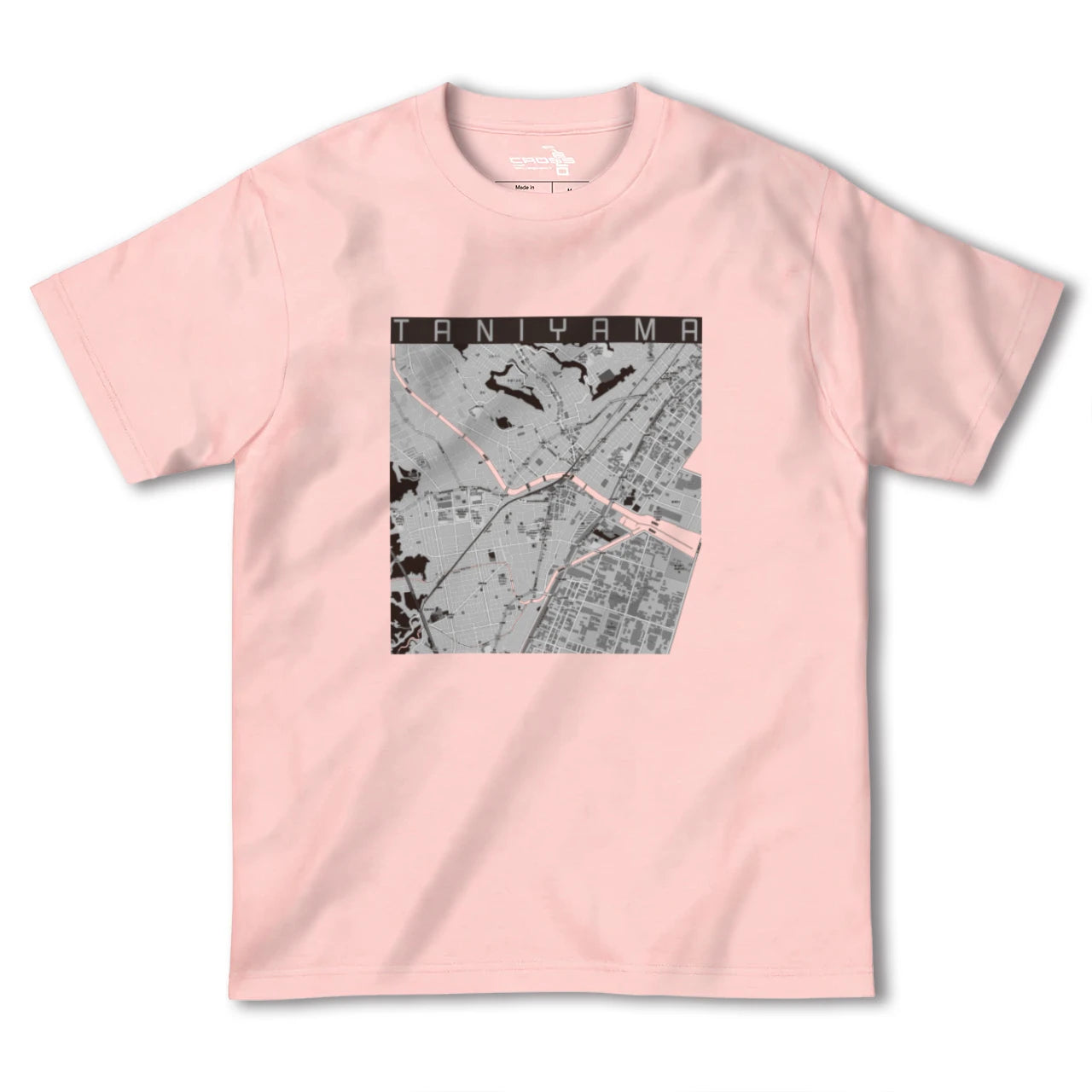 【谷山(鹿児島県)】地図柄ヘビーウェイトTシャツ