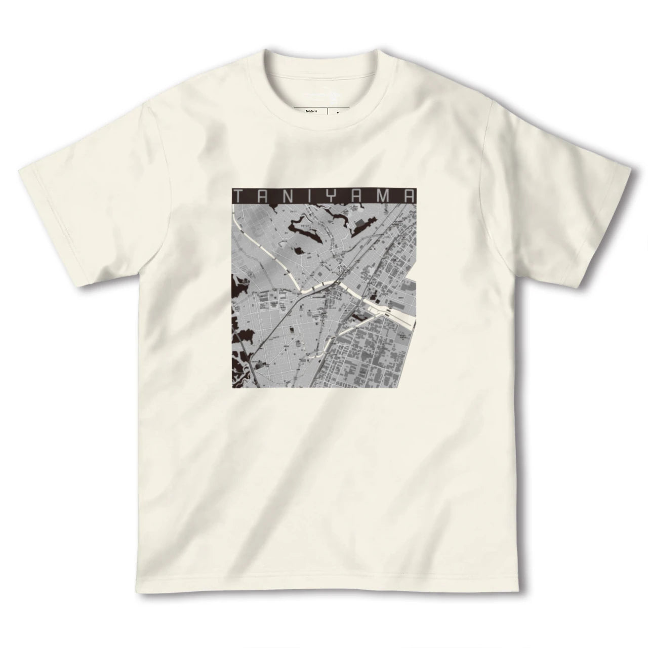 【谷山(鹿児島県)】地図柄ヘビーウェイトTシャツ