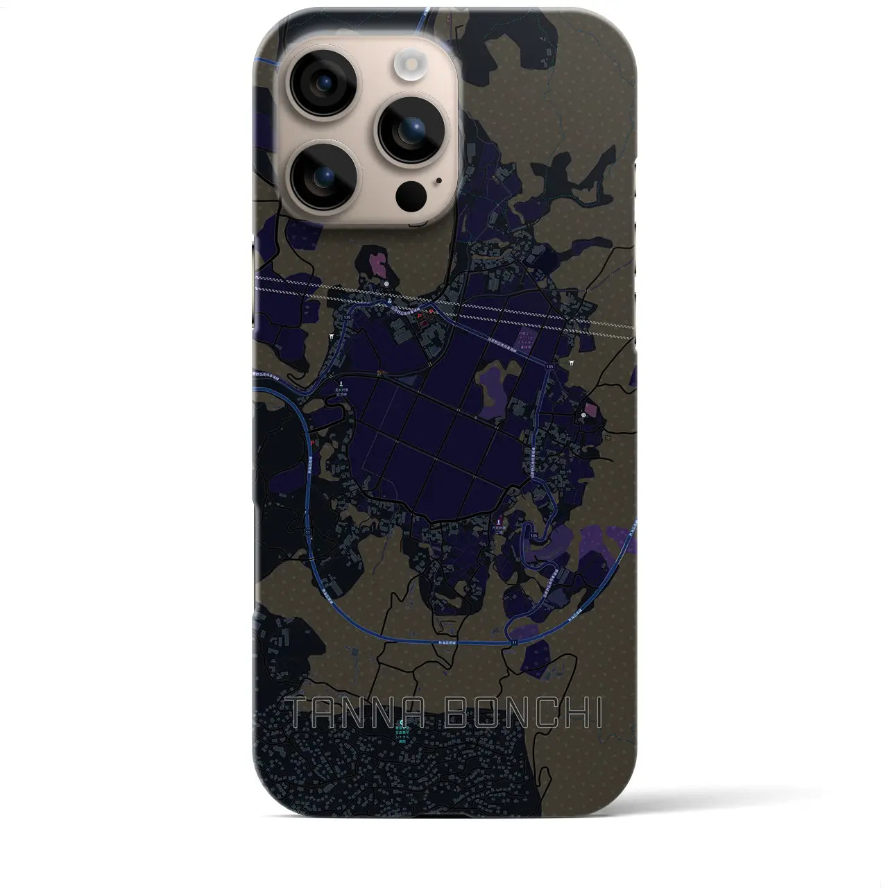 【丹那盆地(静岡県)】地図柄iPhoneケース(バックカバータイプ)