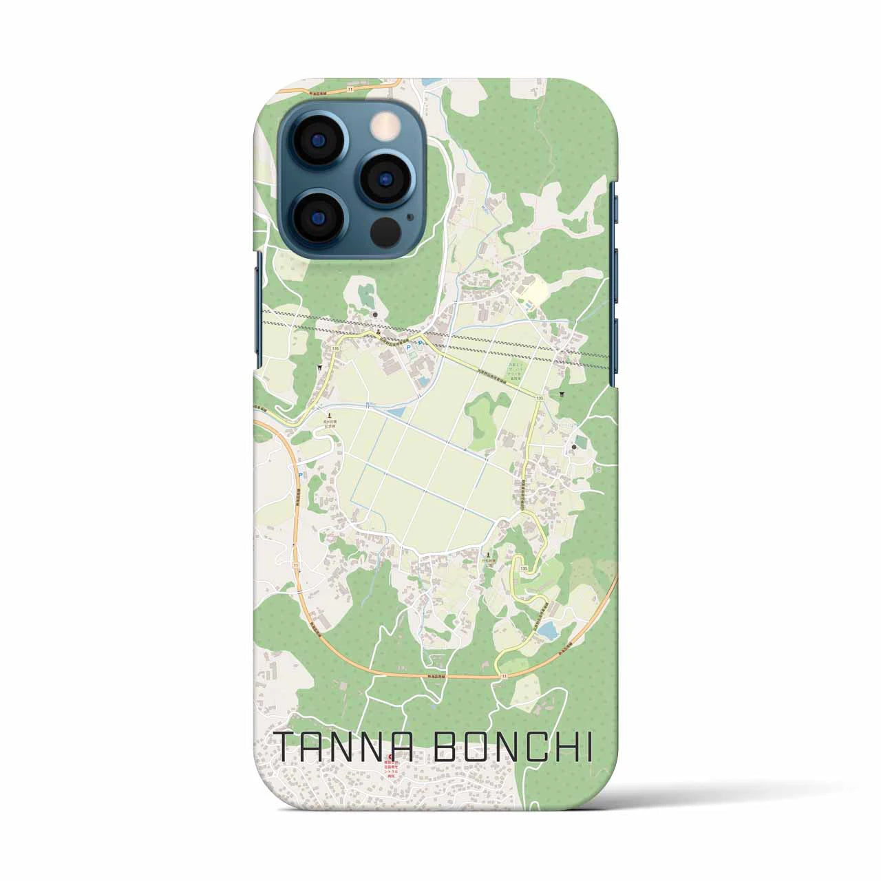 【丹那盆地(静岡県)】地図柄iPhoneケース(バックカバータイプ)