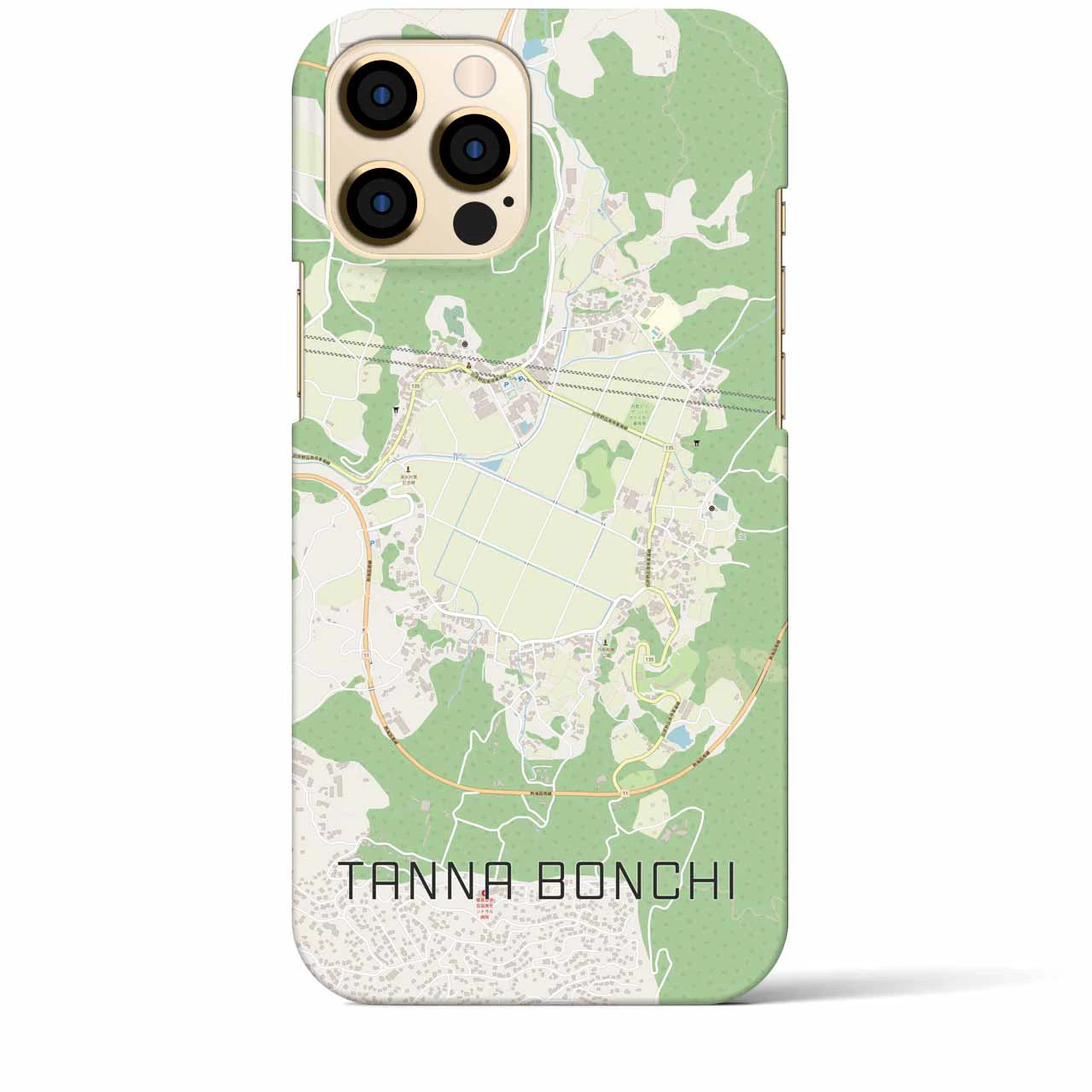 【丹那盆地(静岡県)】地図柄iPhoneケース(バックカバータイプ)