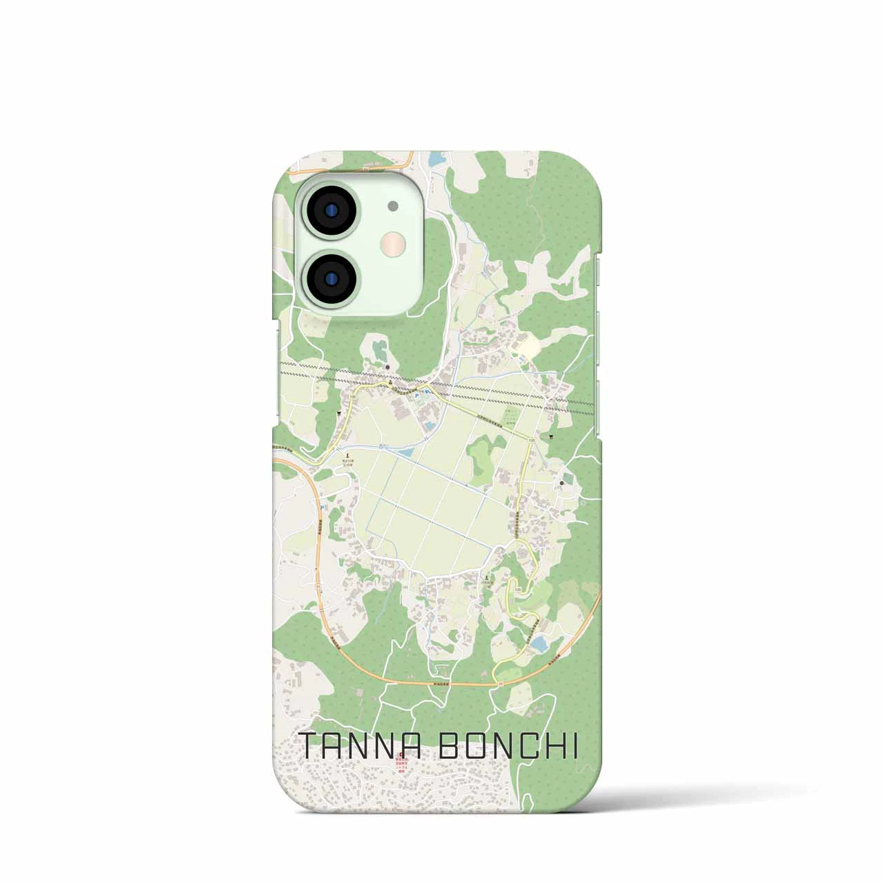 【丹那盆地(静岡県)】地図柄iPhoneケース(バックカバータイプ)
