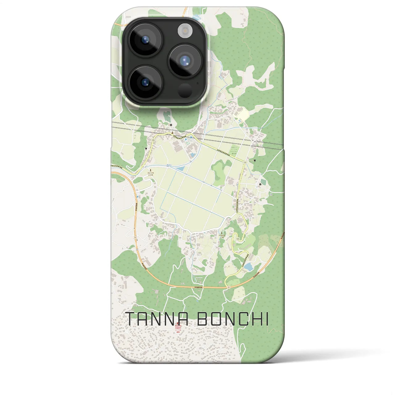 【丹那盆地(静岡県)】地図柄iPhoneケース(バックカバータイプ)