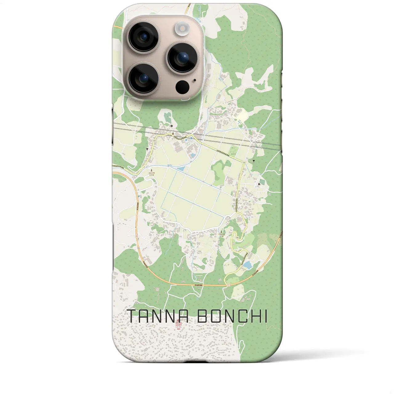 【丹那盆地(静岡県)】地図柄iPhoneケース(バックカバータイプ)