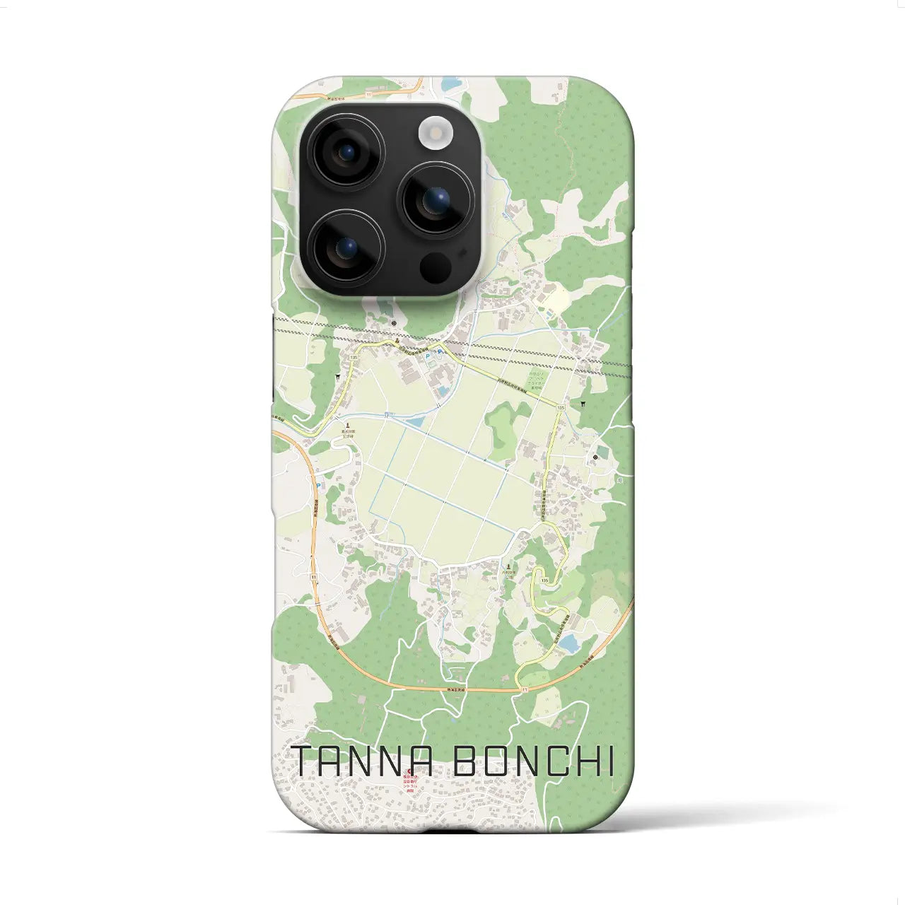 【丹那盆地(静岡県)】地図柄iPhoneケース(バックカバータイプ)