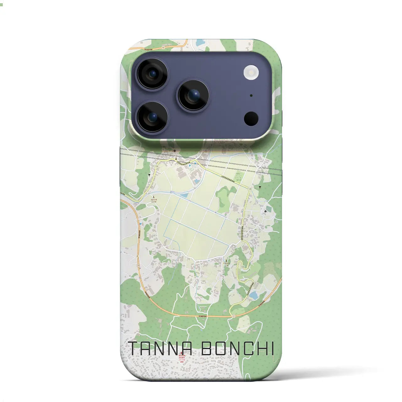 【丹那盆地(静岡県)】地図柄iPhoneケース(バックカバータイプ)