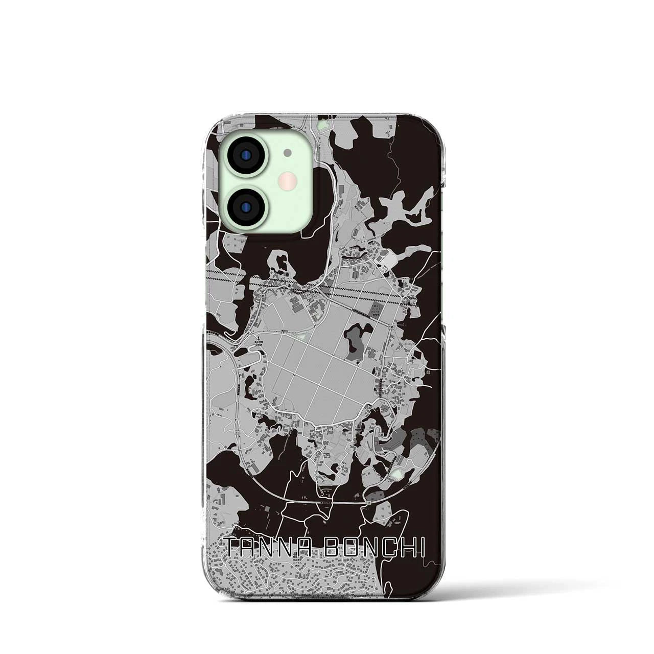 【丹那盆地(静岡県)】地図柄iPhoneケース(クリアタイプ)