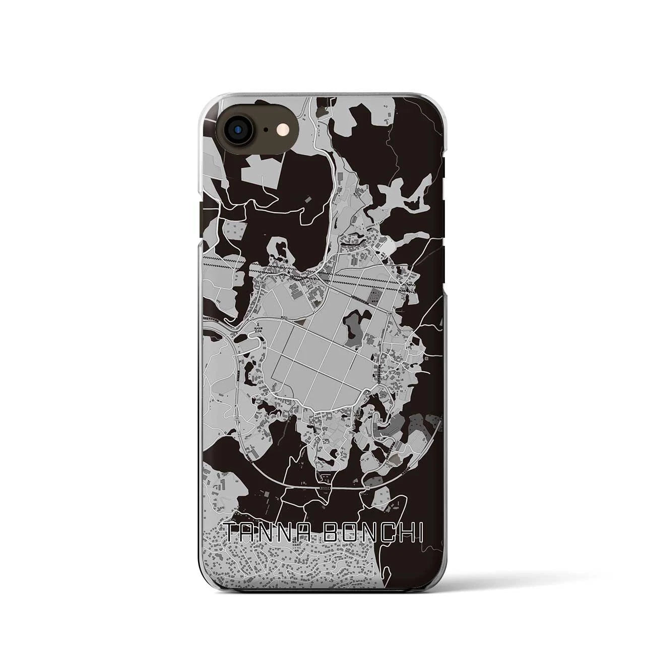 【丹那盆地(静岡県)】地図柄iPhoneケース(クリアタイプ)