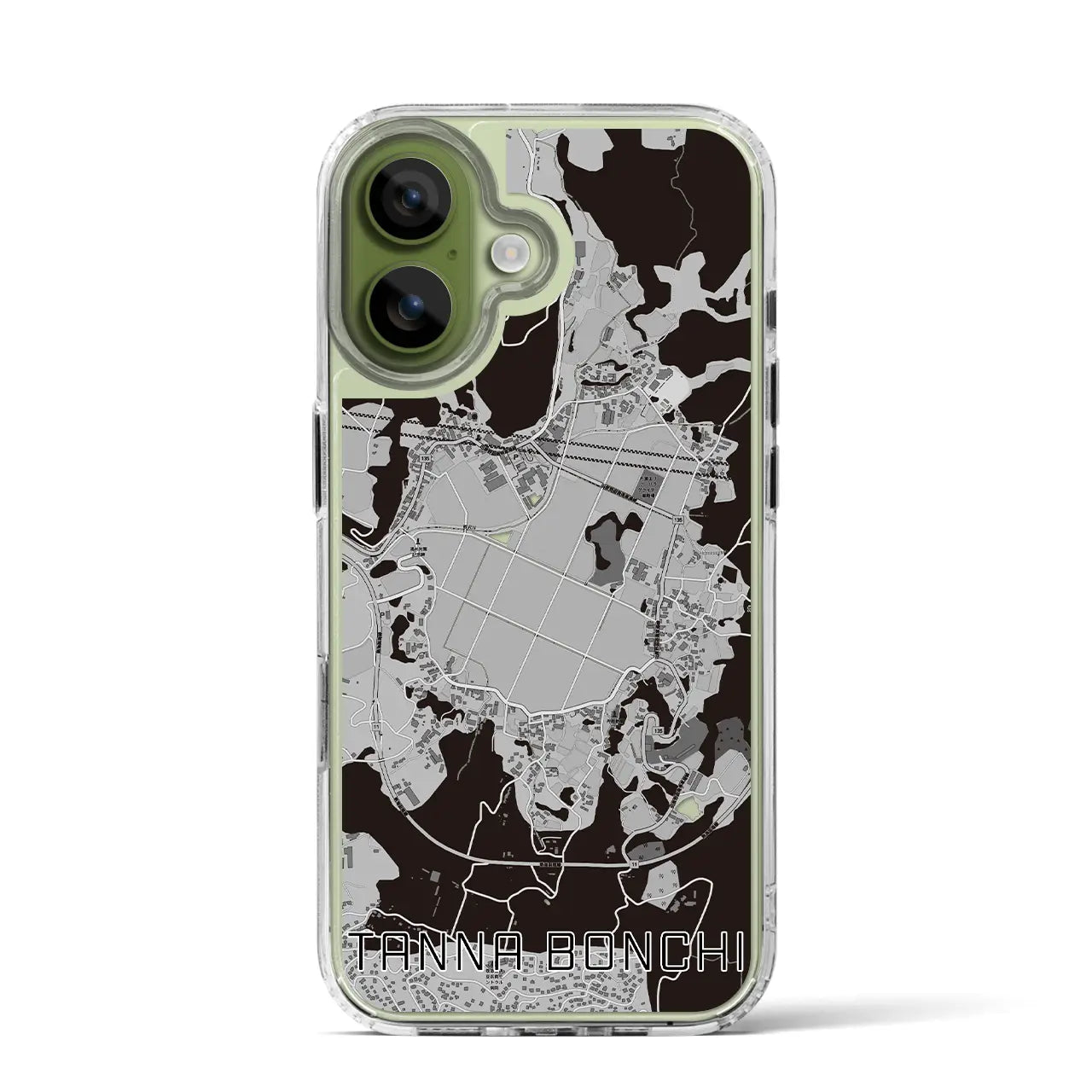 【丹那盆地(静岡県)】地図柄iPhoneケース(MagSafeタイプ)