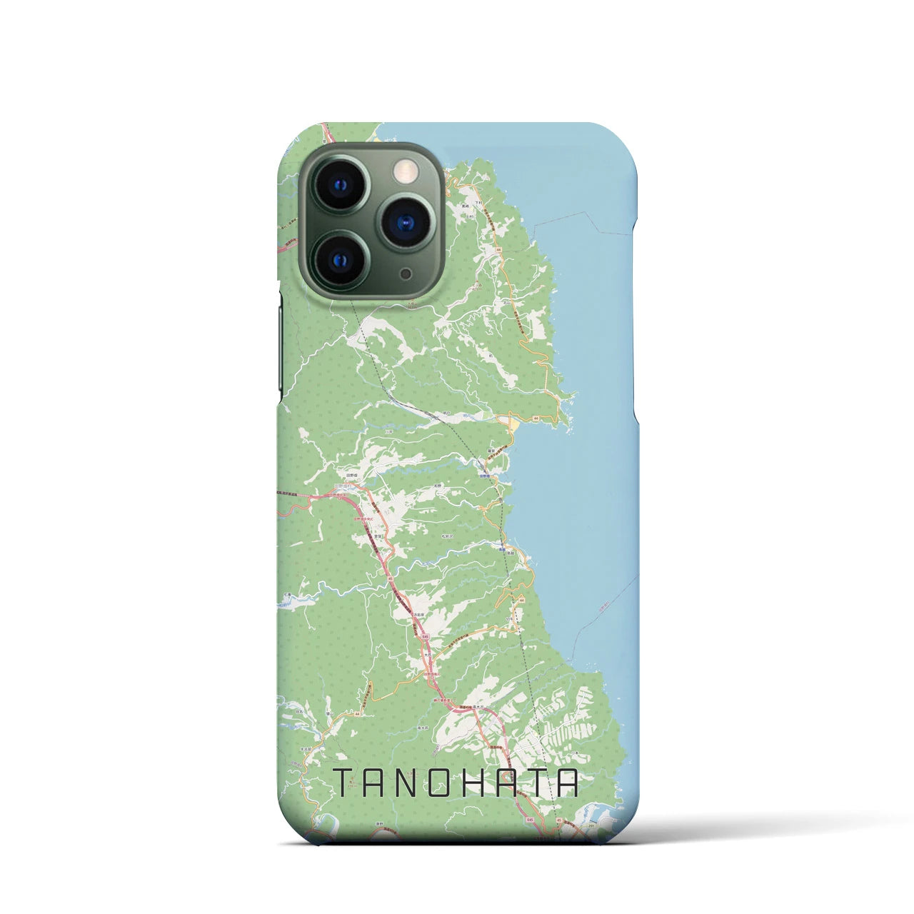 【田野畑(岩手県)】地図柄iPhoneケース(バックカバータイプ)