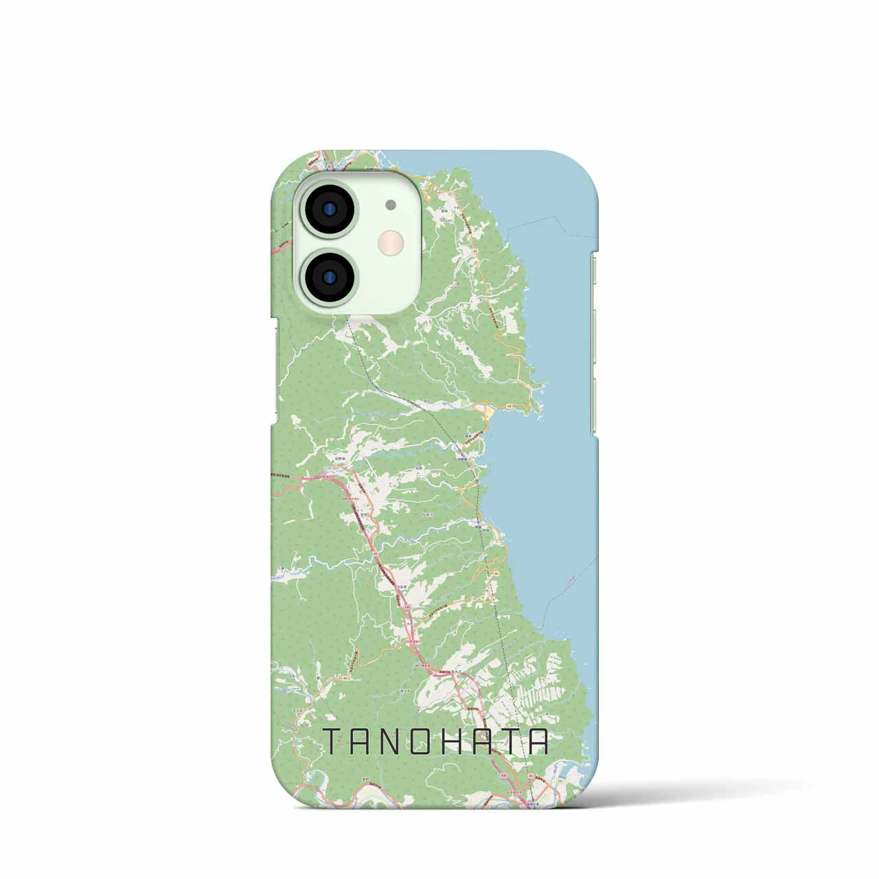 【田野畑(岩手県)】地図柄iPhoneケース(バックカバータイプ)