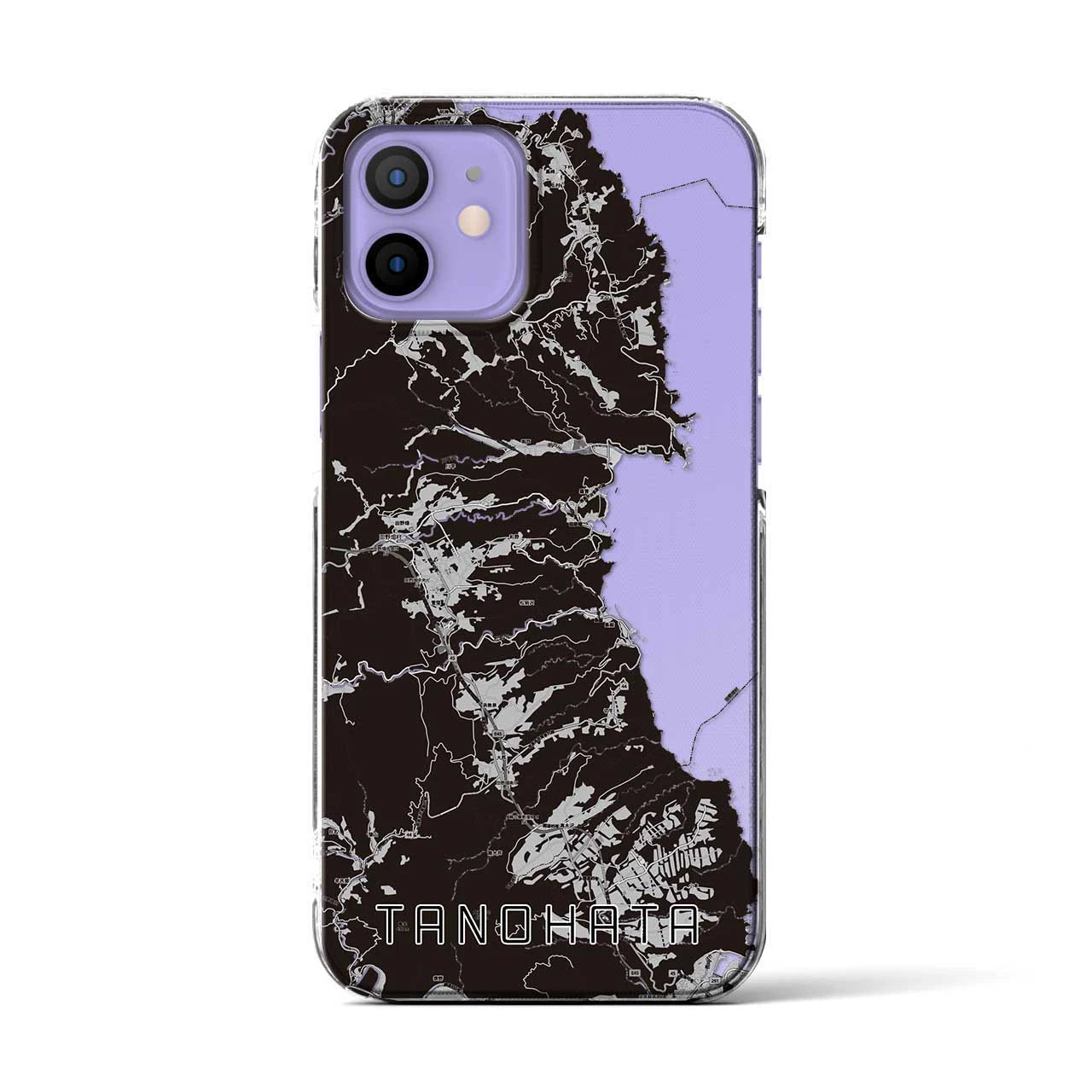 【田野畑(岩手県)】地図柄iPhoneケース(クリアタイプ)