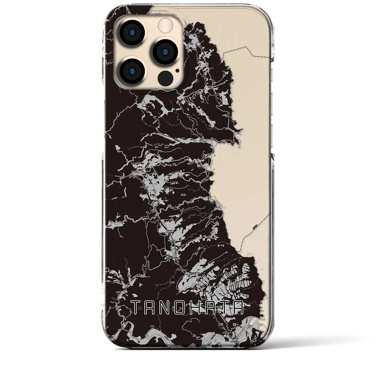 【田野畑(岩手県)】地図柄iPhoneケース(クリアタイプ)