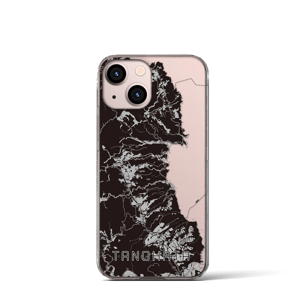 【田野畑(岩手県)】地図柄iPhoneケース(クリアタイプ)