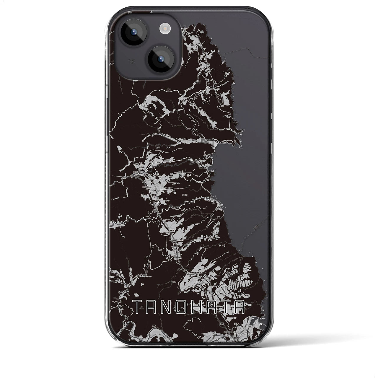 【田野畑(岩手県)】地図柄iPhoneケース(クリアタイプ)