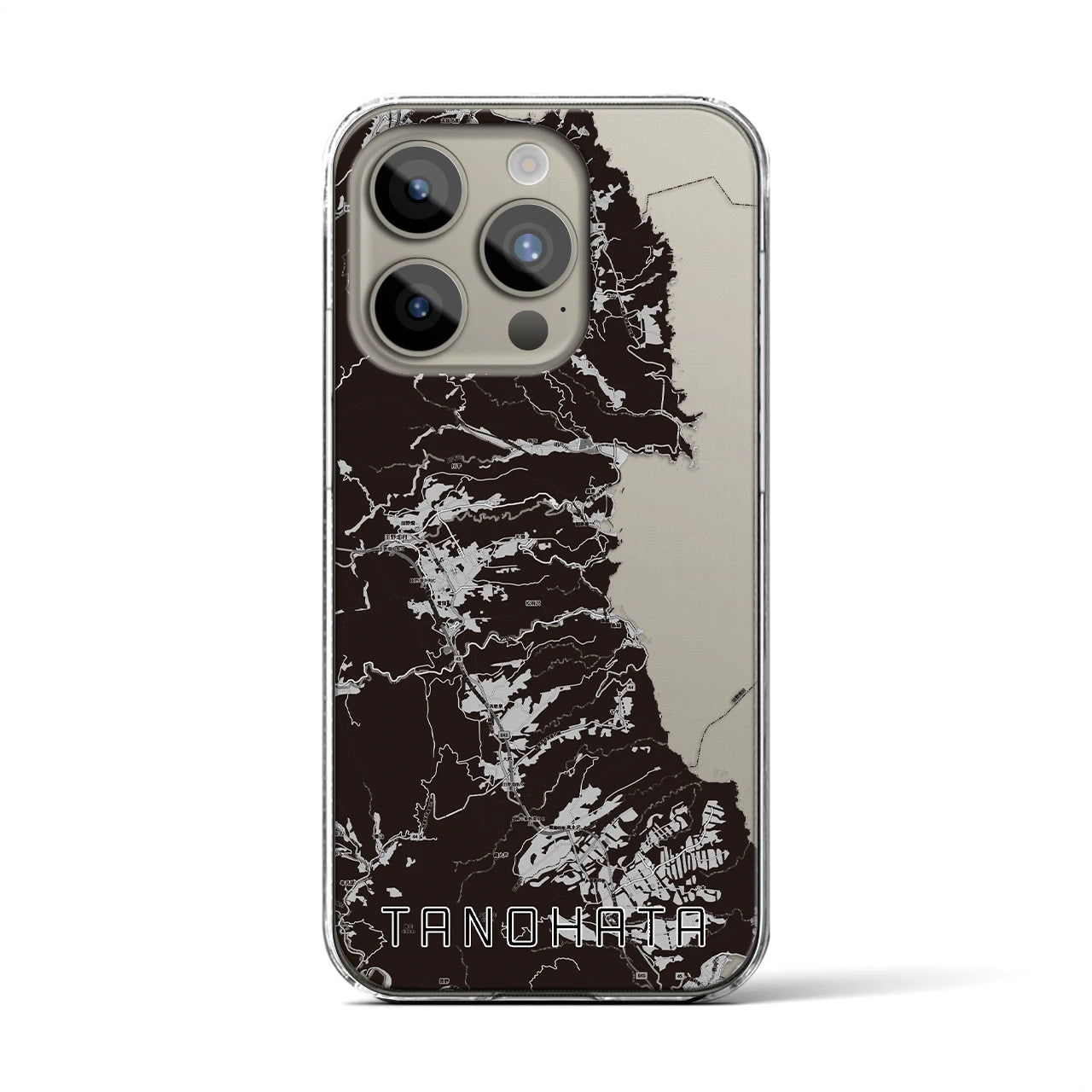 【田野畑(岩手県)】地図柄iPhoneケース(クリアタイプ)