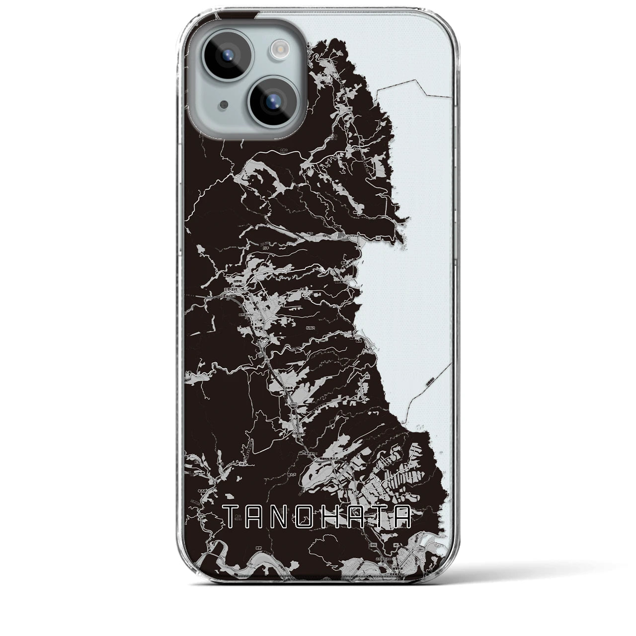 【田野畑(岩手県)】地図柄iPhoneケース(クリアタイプ)