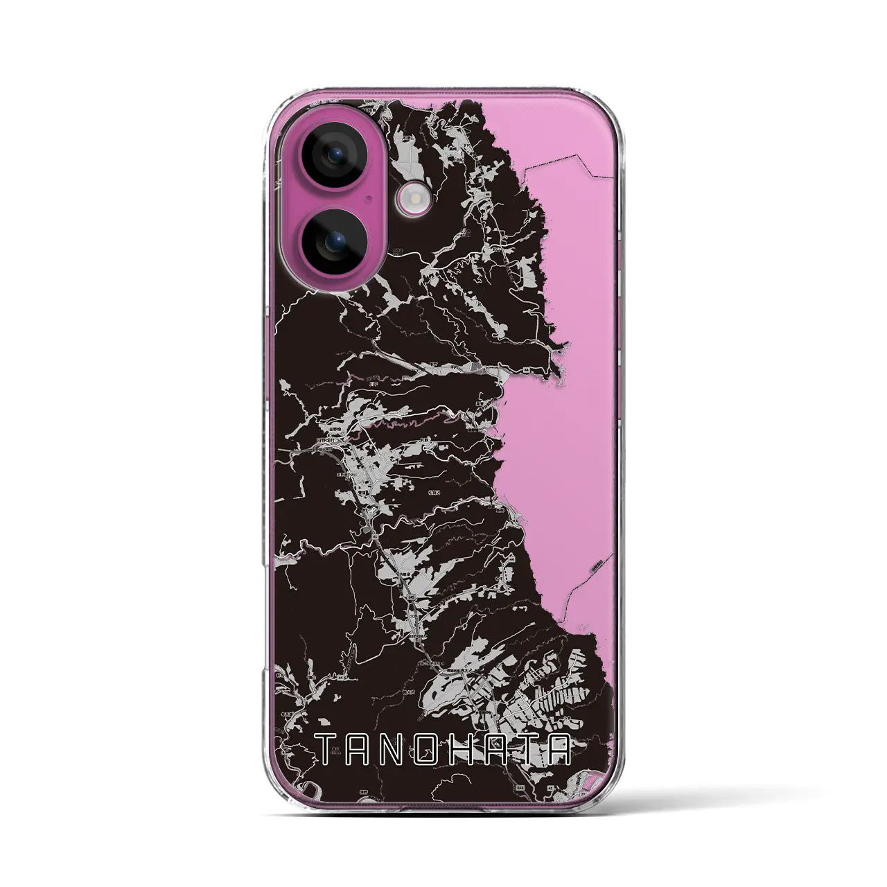 【田野畑(岩手県)】地図柄iPhoneケース(クリアタイプ)