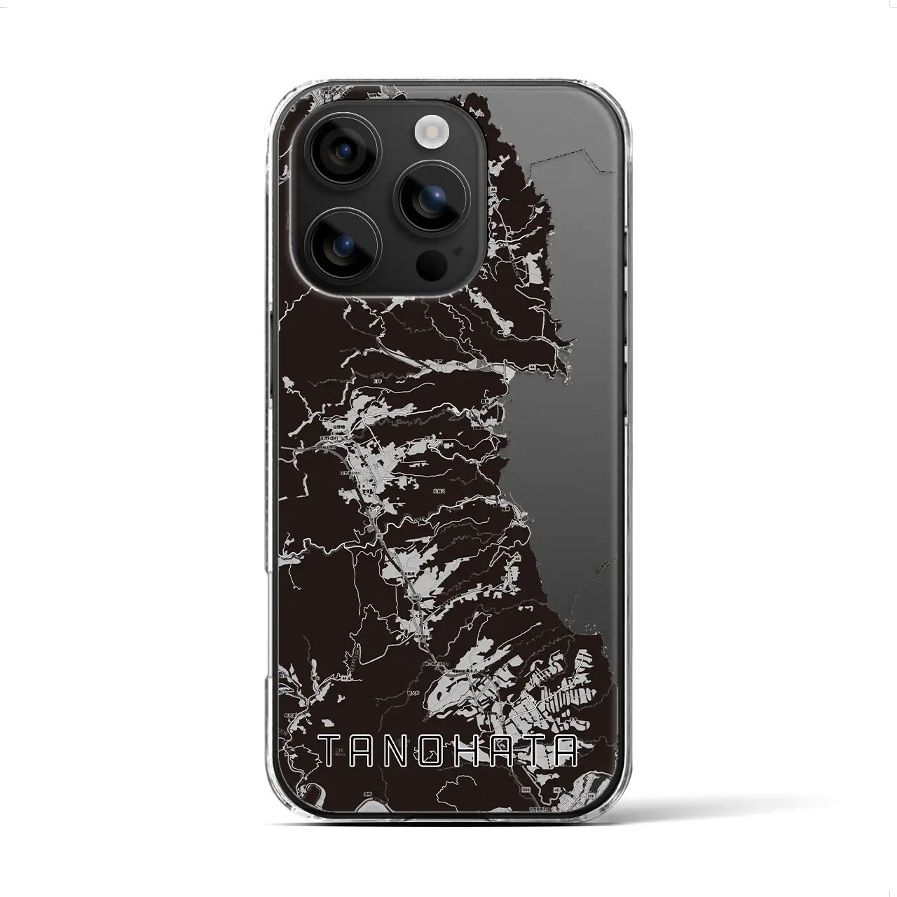 【田野畑(岩手県)】地図柄iPhoneケース(クリアタイプ)