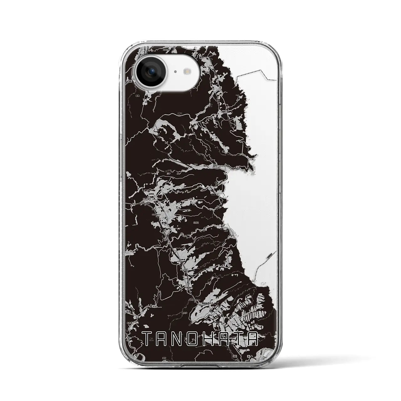 【田野畑(岩手県)】地図柄iPhoneケース(クリアタイプ)