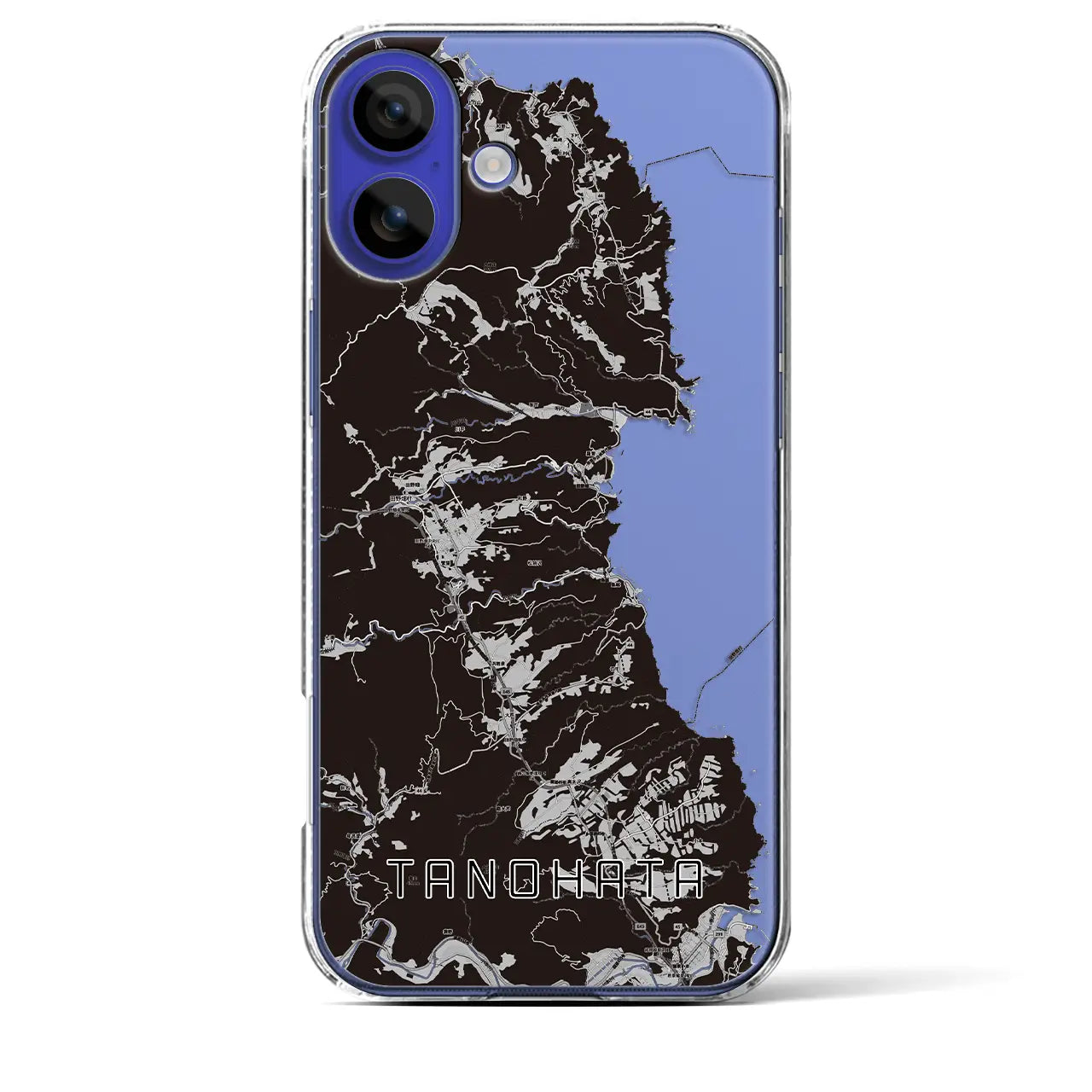 【田野畑(岩手県)】地図柄iPhoneケース(クリアタイプ)