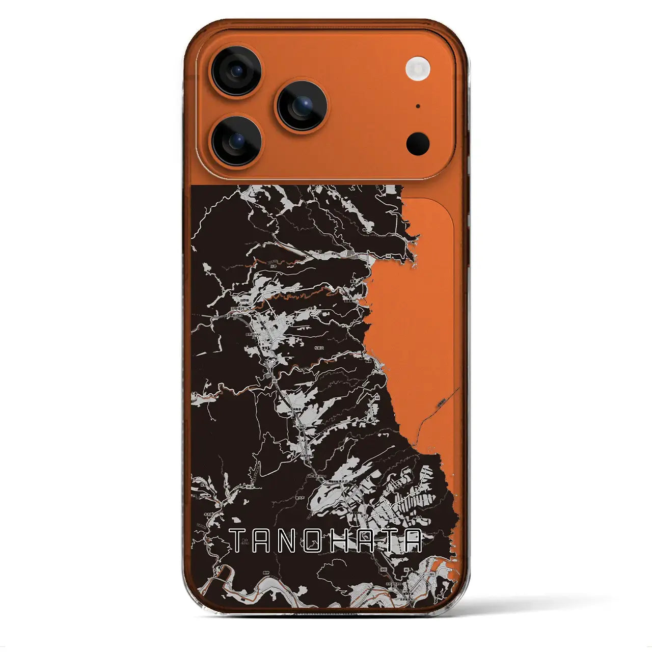 【田野畑(岩手県)】地図柄iPhoneケース(クリアタイプ)