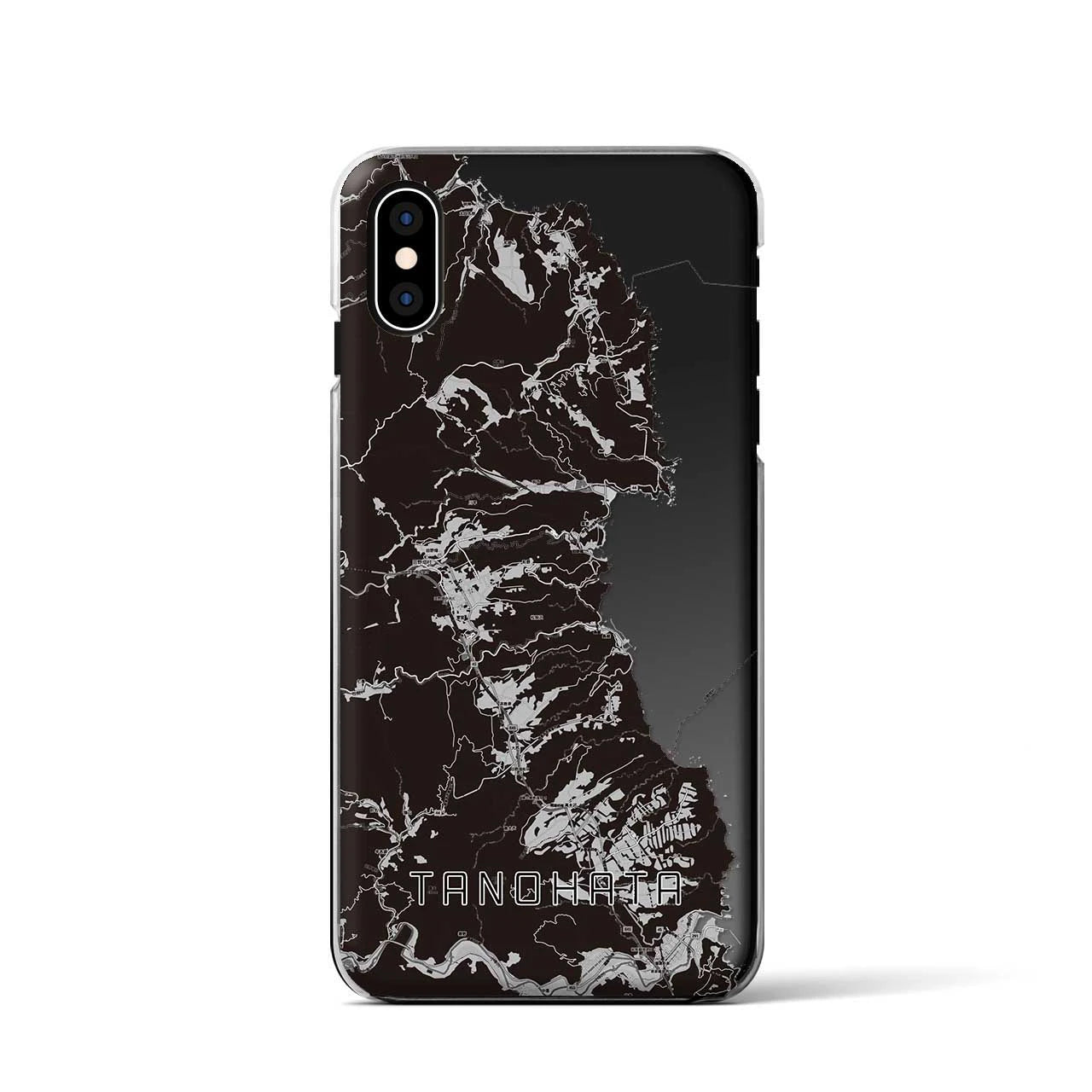 【田野畑(岩手県)】地図柄iPhoneケース(クリアタイプ)